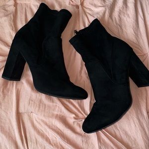 Black sock booties